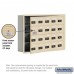 Salsbury Cell Phone Storage Locker - with Front Access Panel - 4 Door High Unit (5 Inch Deep Compartments) - 20 A Doors (19 usable) - Sandstone - Recessed Mounted - Resettable Combination Locks  19145-20SRC